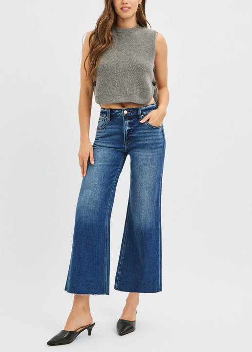 MR Crop Wide Leg Jeans