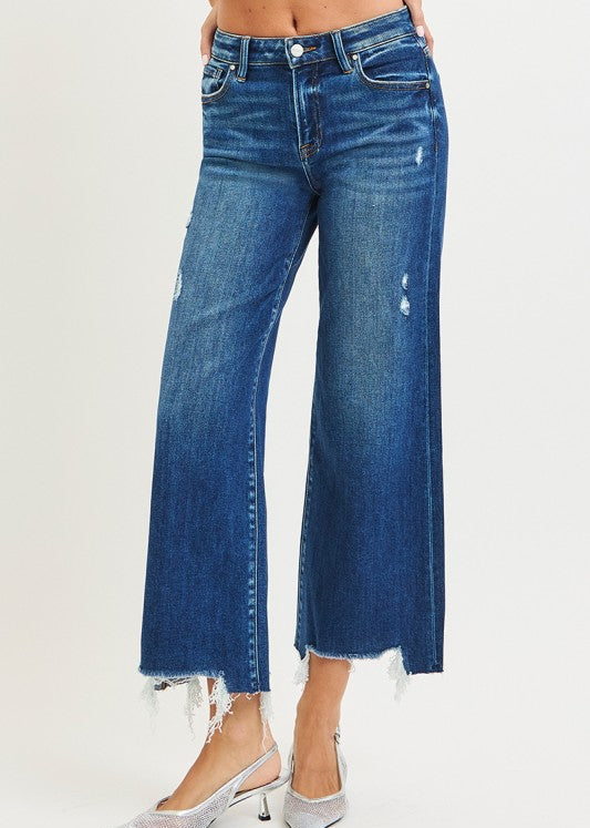 HR Crop Wide Jeans