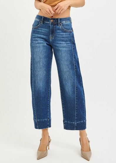 Cropped Barrel Jeans