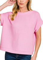 Rib Cap Sleeve Top