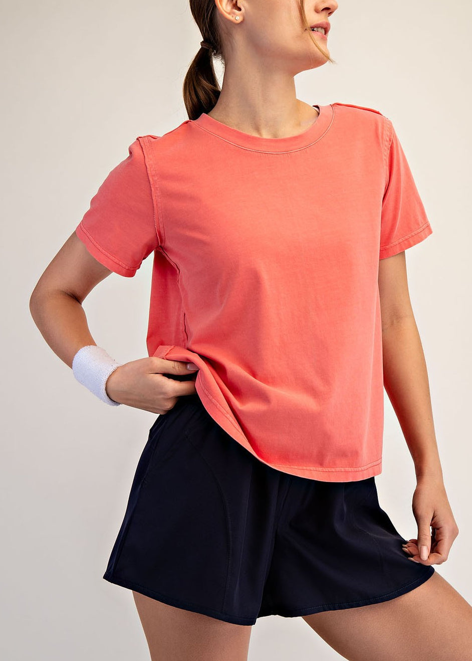 Pigment Washed Cotton Tee