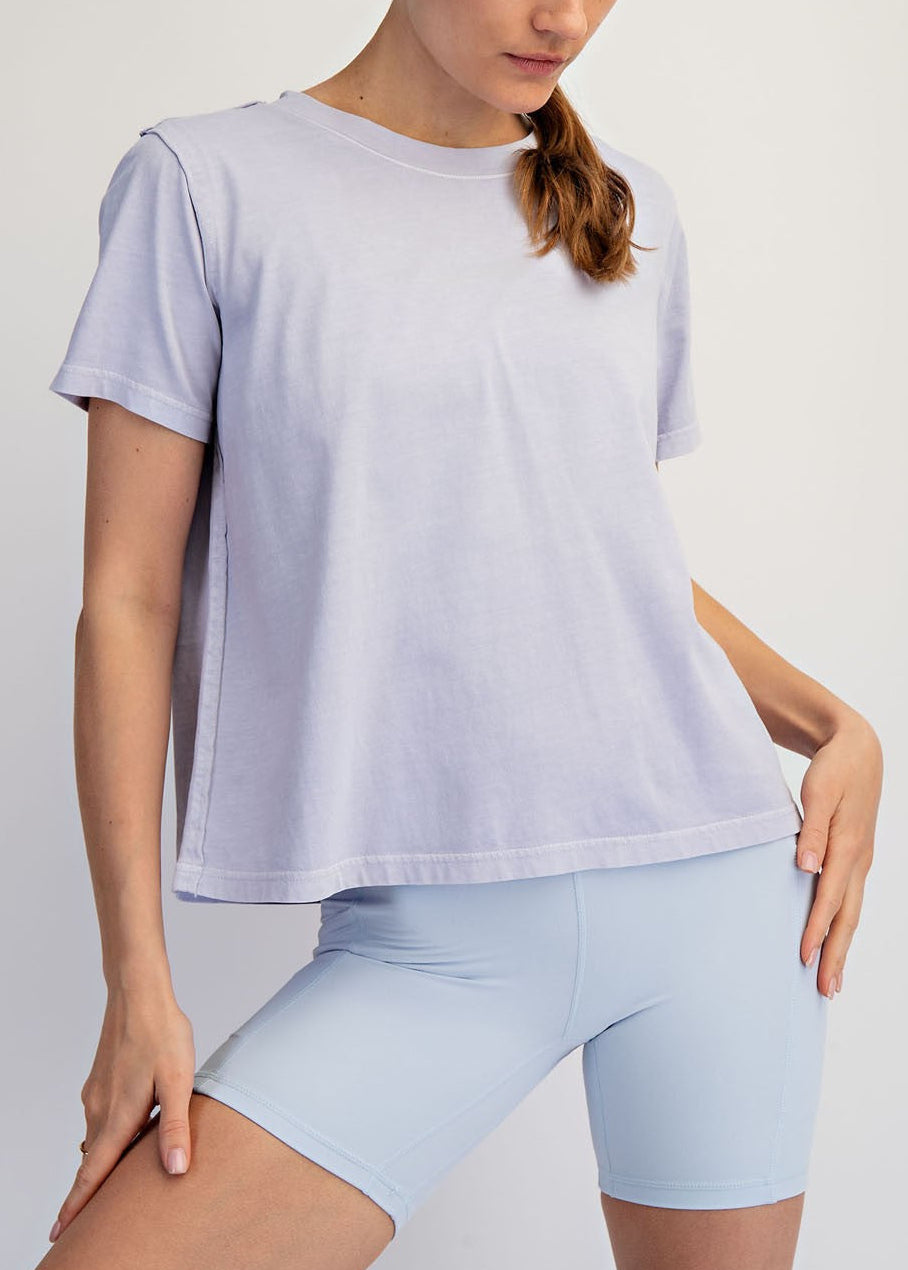 Pigment Washed Cotton Tee