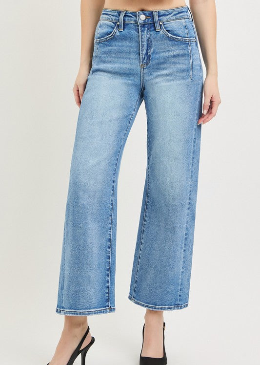 Slouchy Crop Wide Jeans