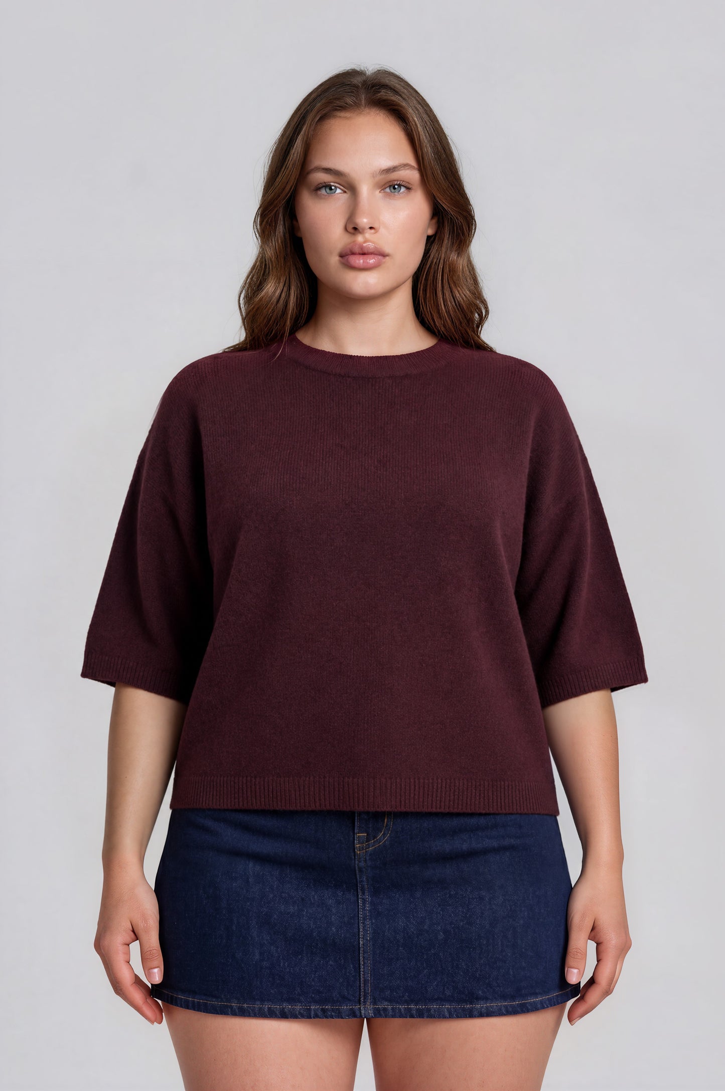 Heathered Boxy Sweater