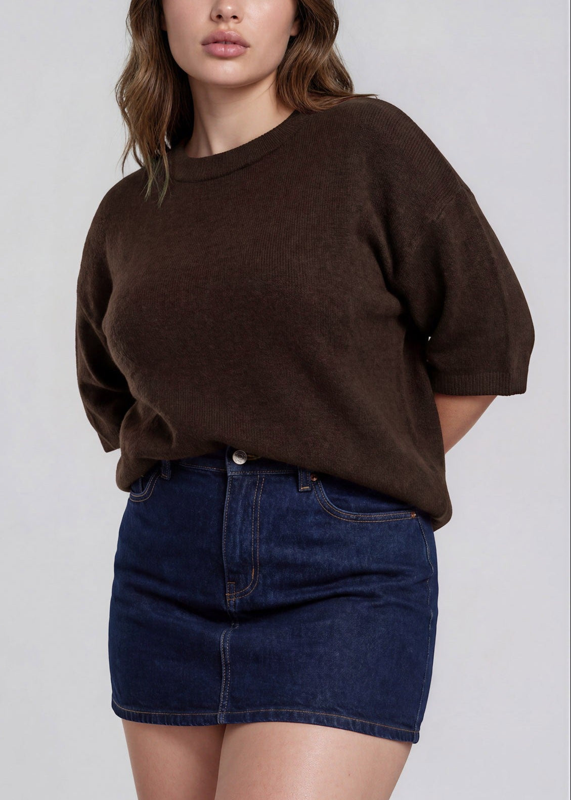 Heathered Boxy Sweater