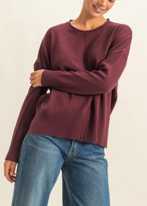 Drop Shoulder Sweater