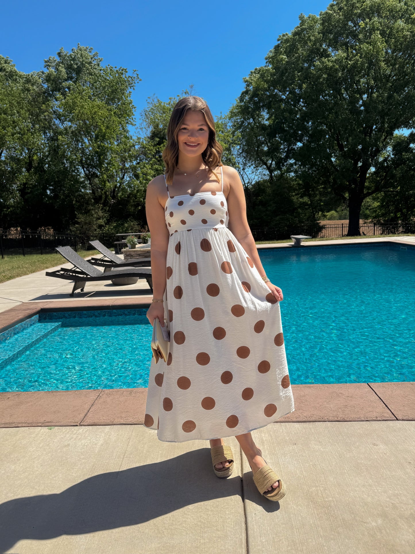 Timeless Charm Polka Dot Midi Dress