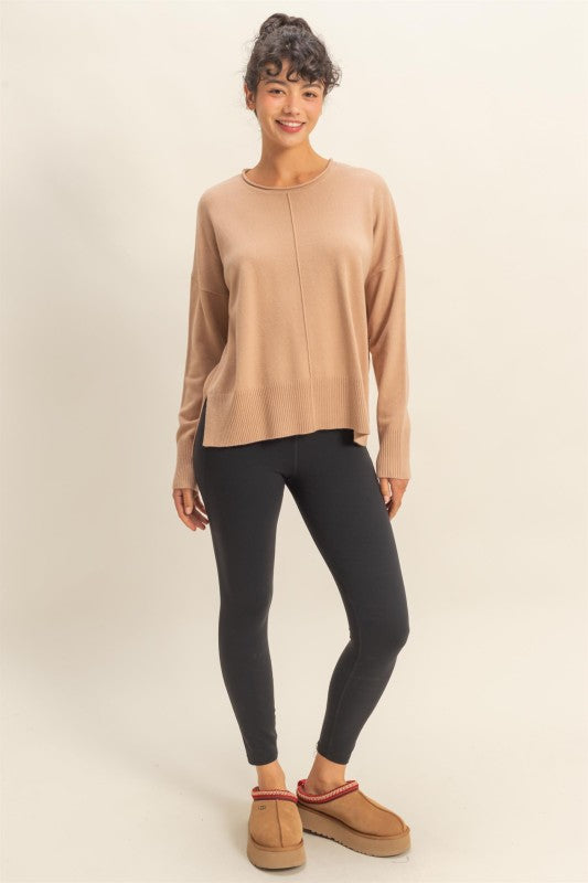 Drop Shoulder Sweater