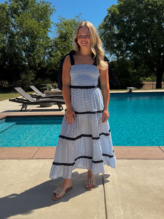 Sweet & Chic Ruffle Strap Maxi