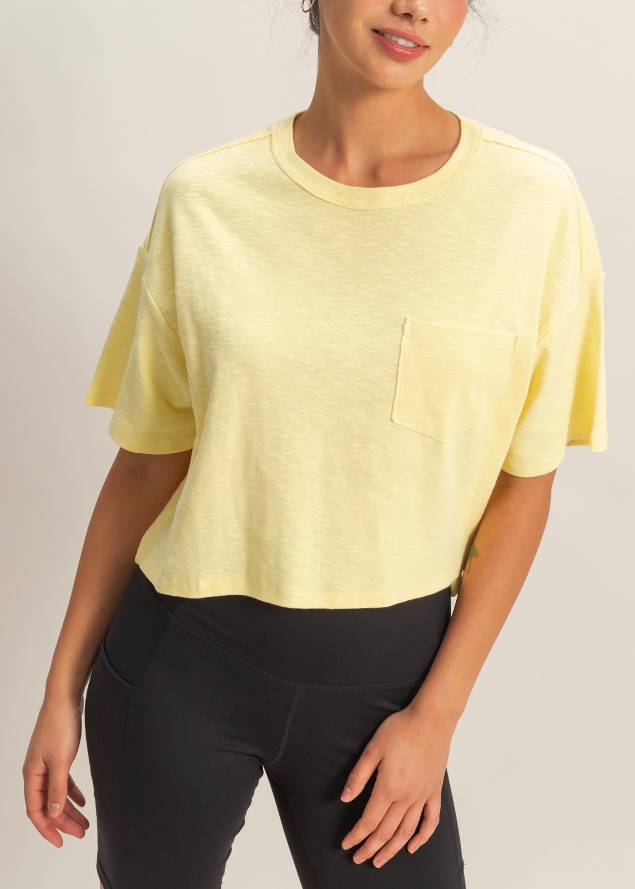 Boxy Crew Neck Top