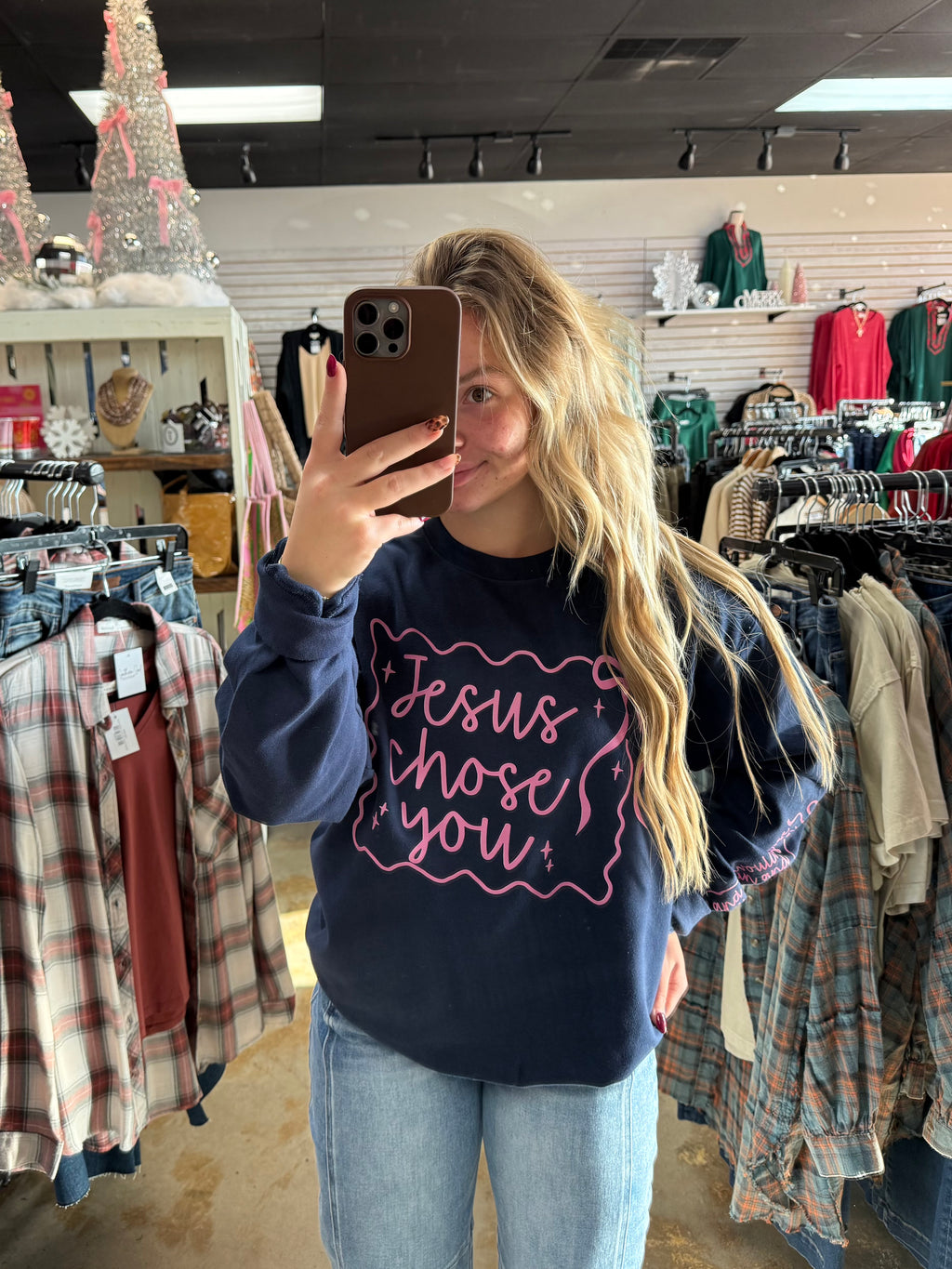 He Chose You Crewneck