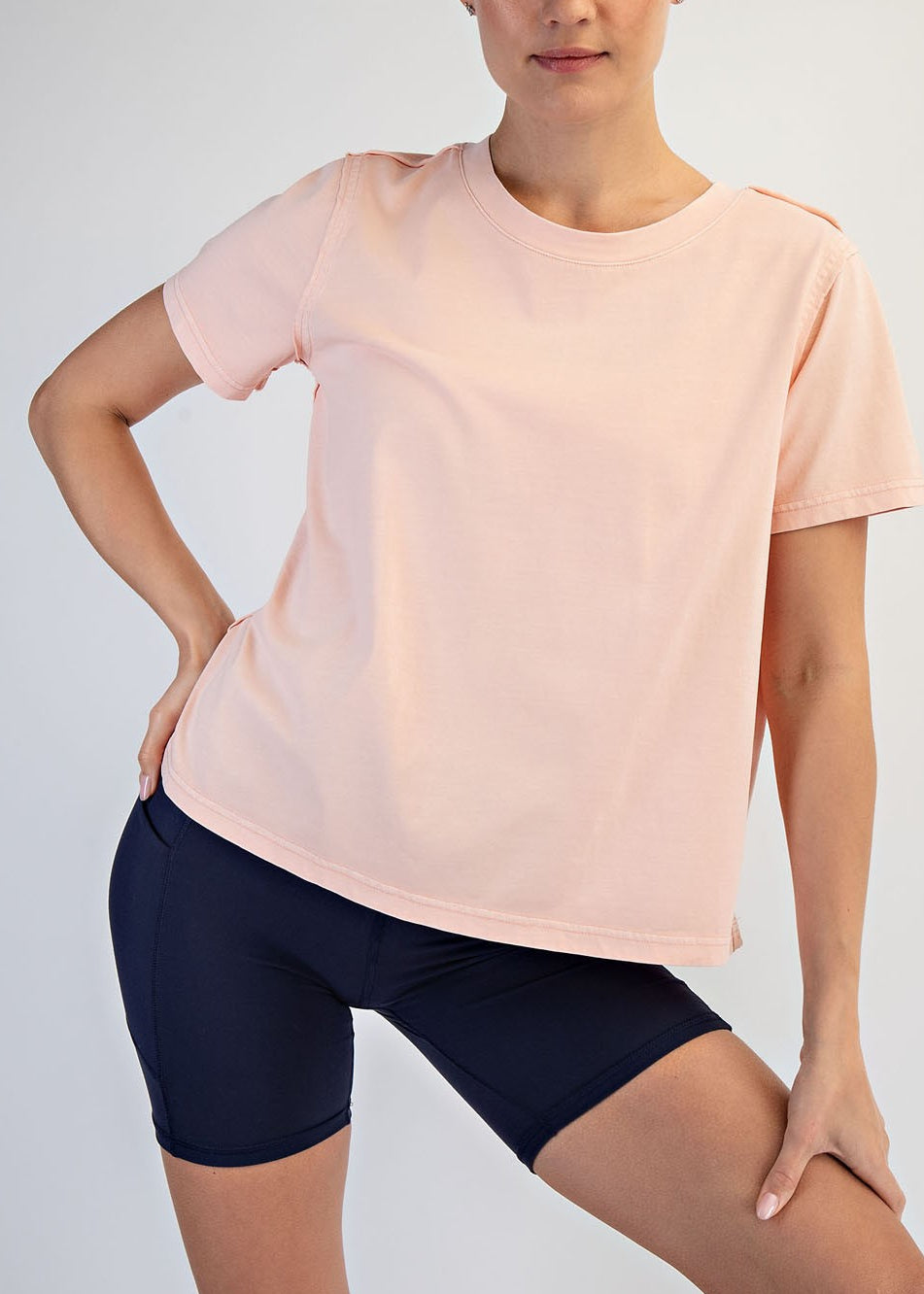 Pigment Washed Cotton Tee