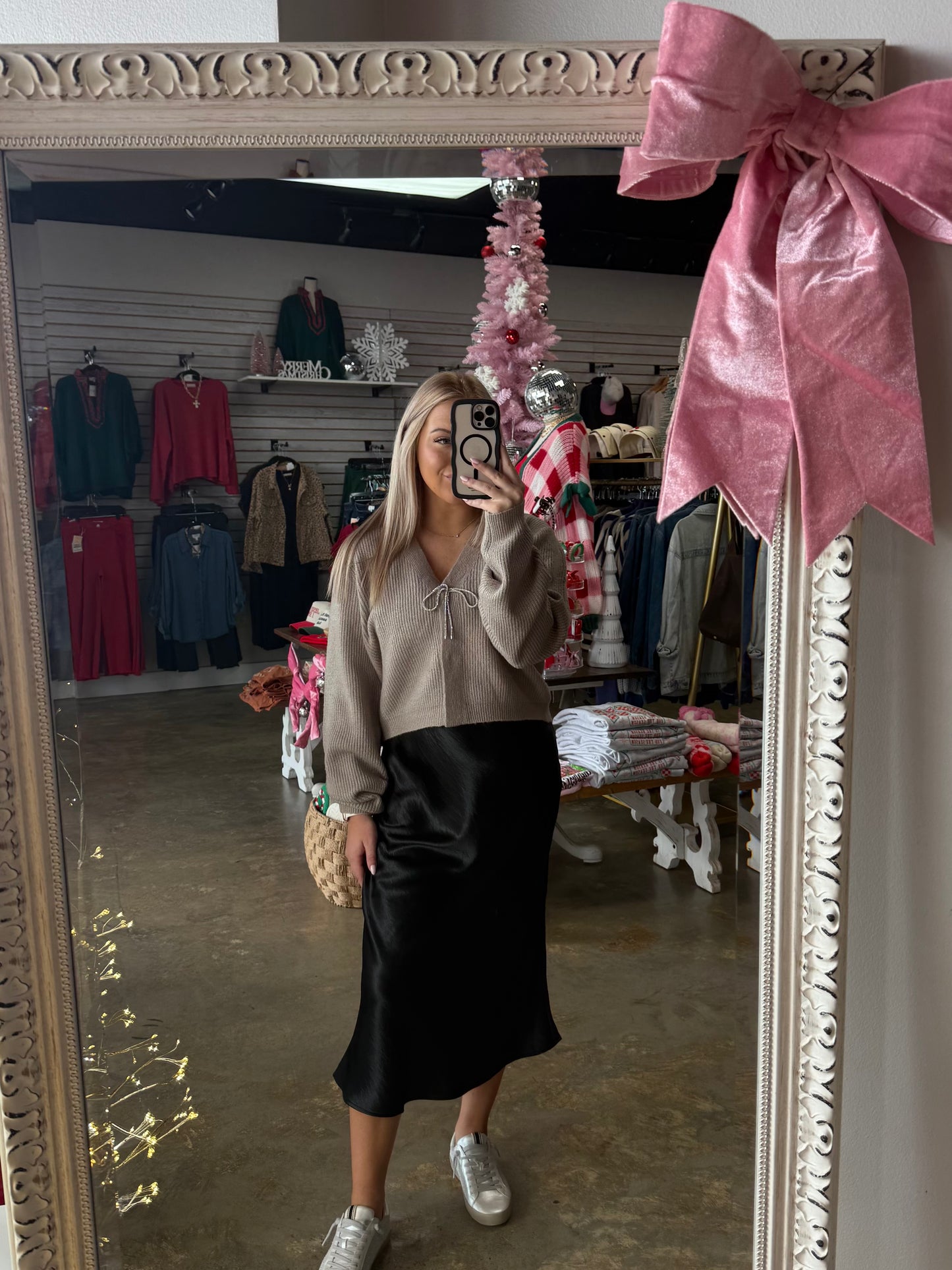 Sparkly Bow Cardigan