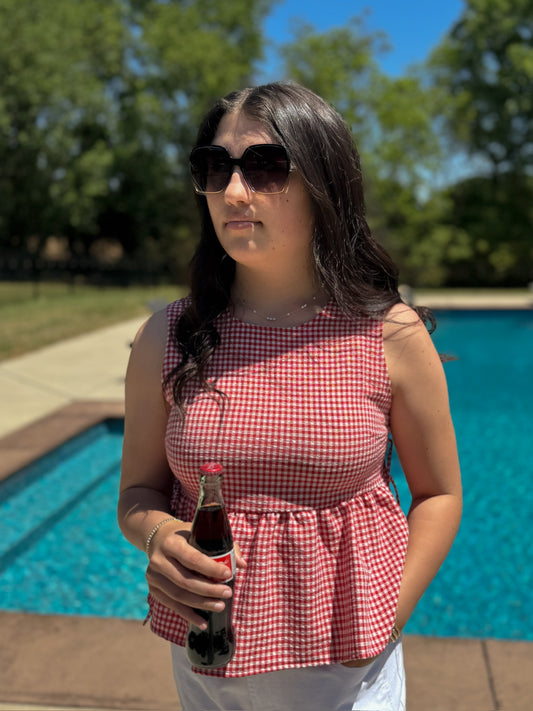 The Sweet Meadow Gingham Top