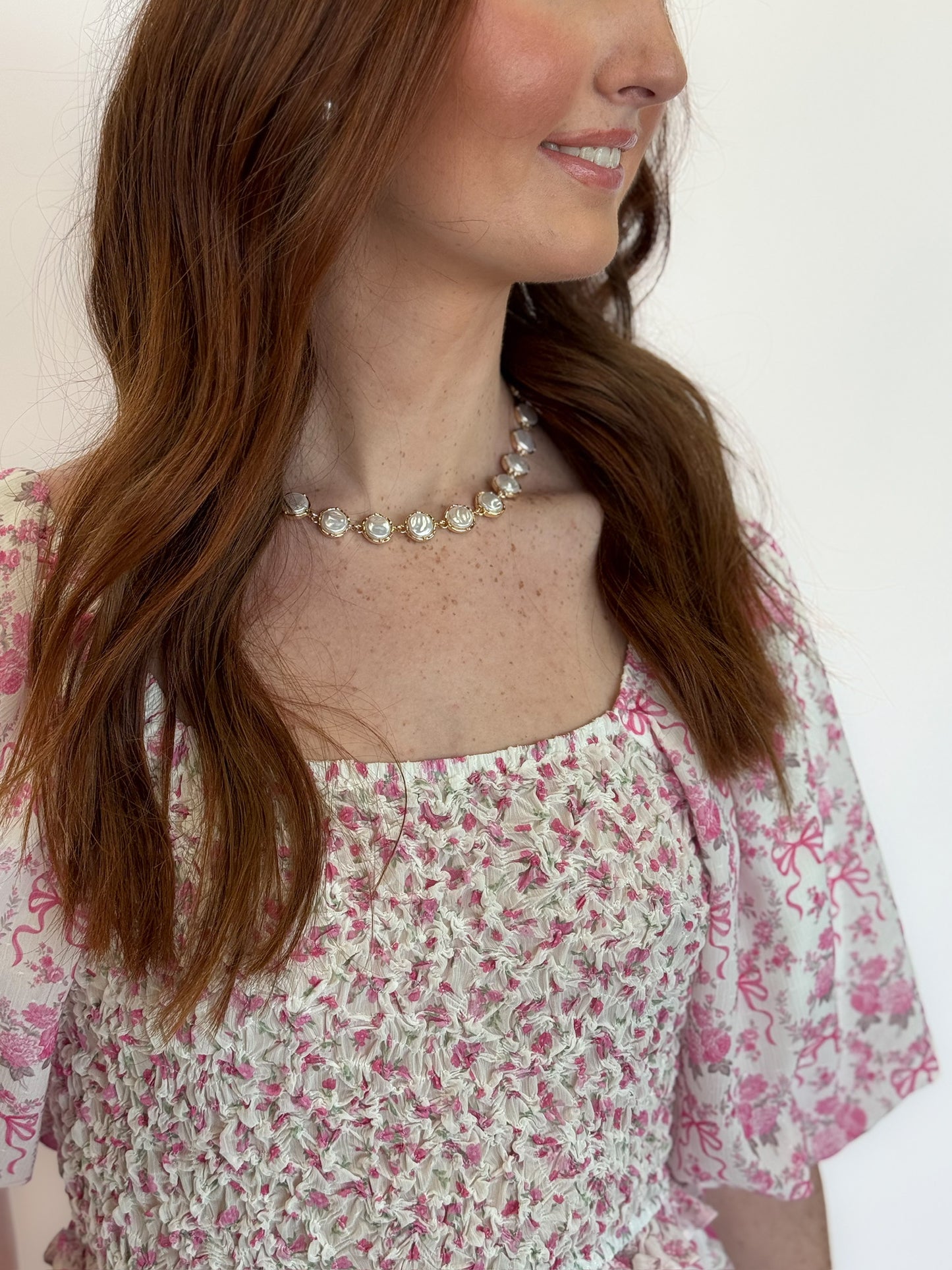 Floral Bubble Sleeve Tiered Maxi Dress