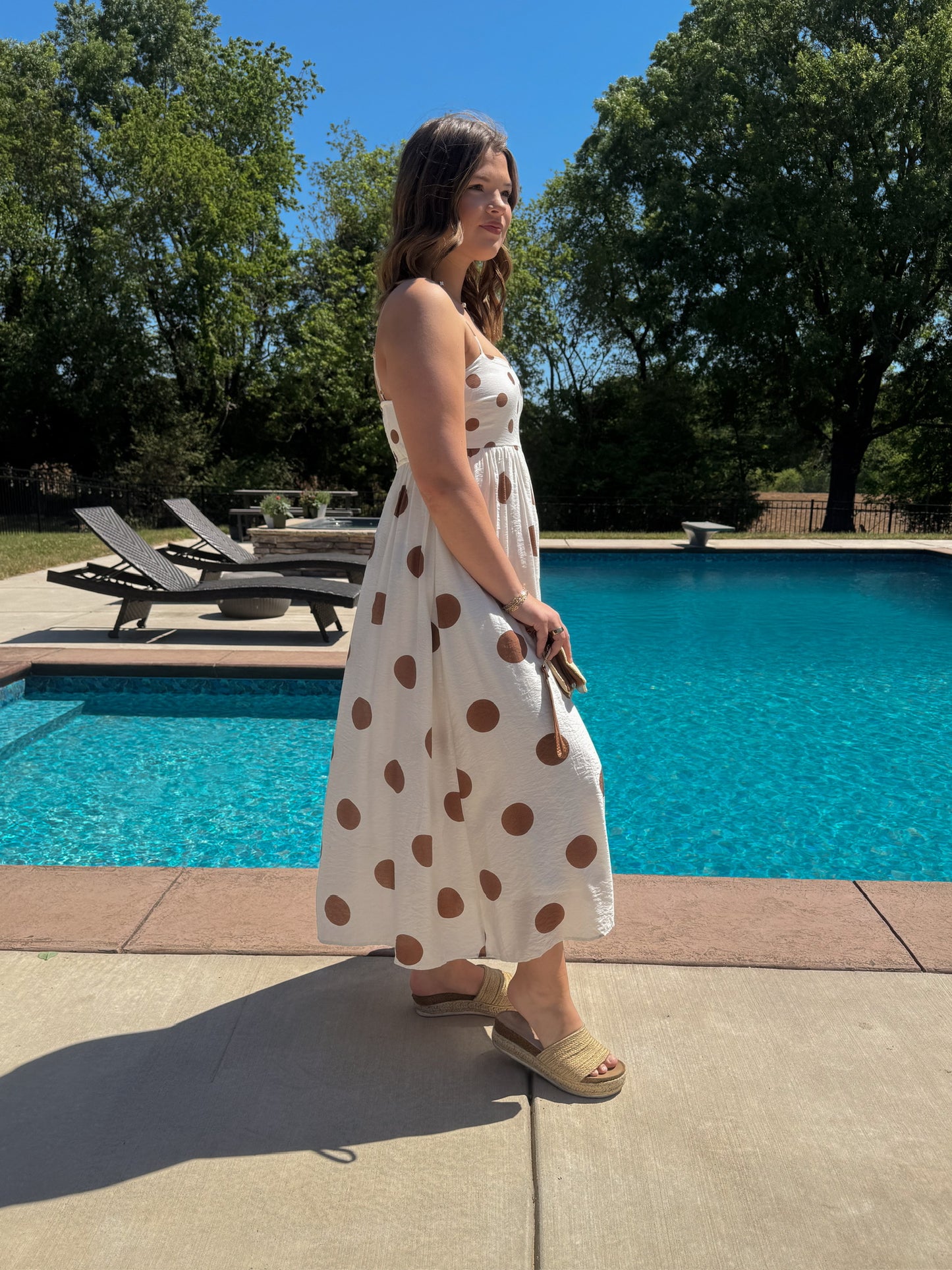 Timeless Charm Polka Dot Midi Dress