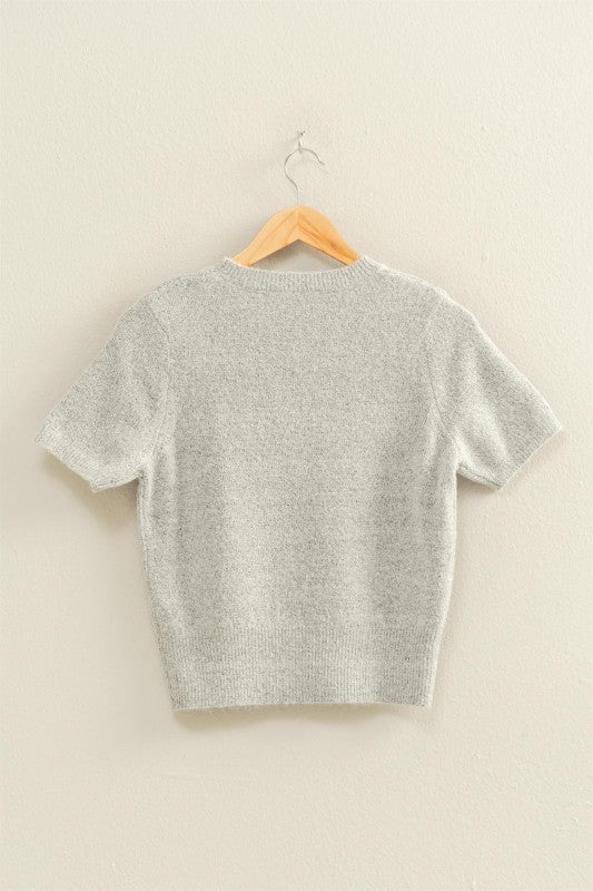 Short Sleeve Sweater Top
