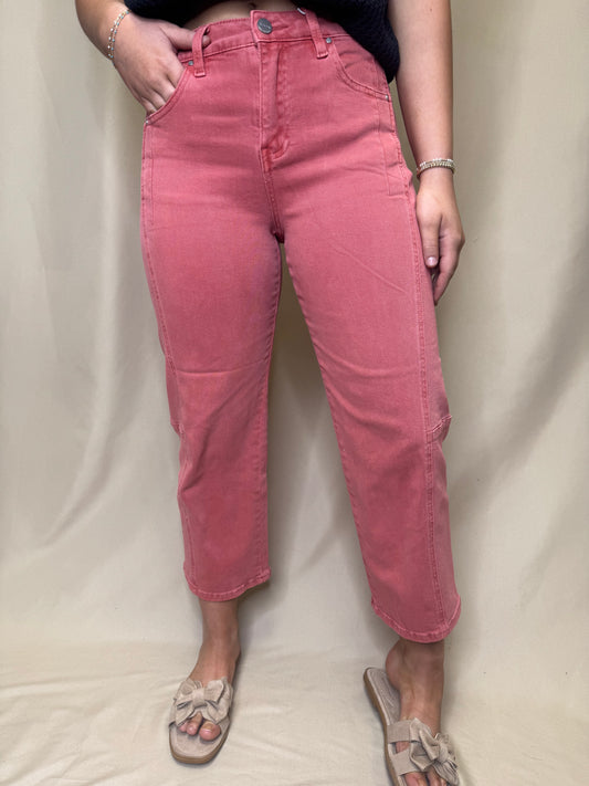 HR Crop Barrel Jeans