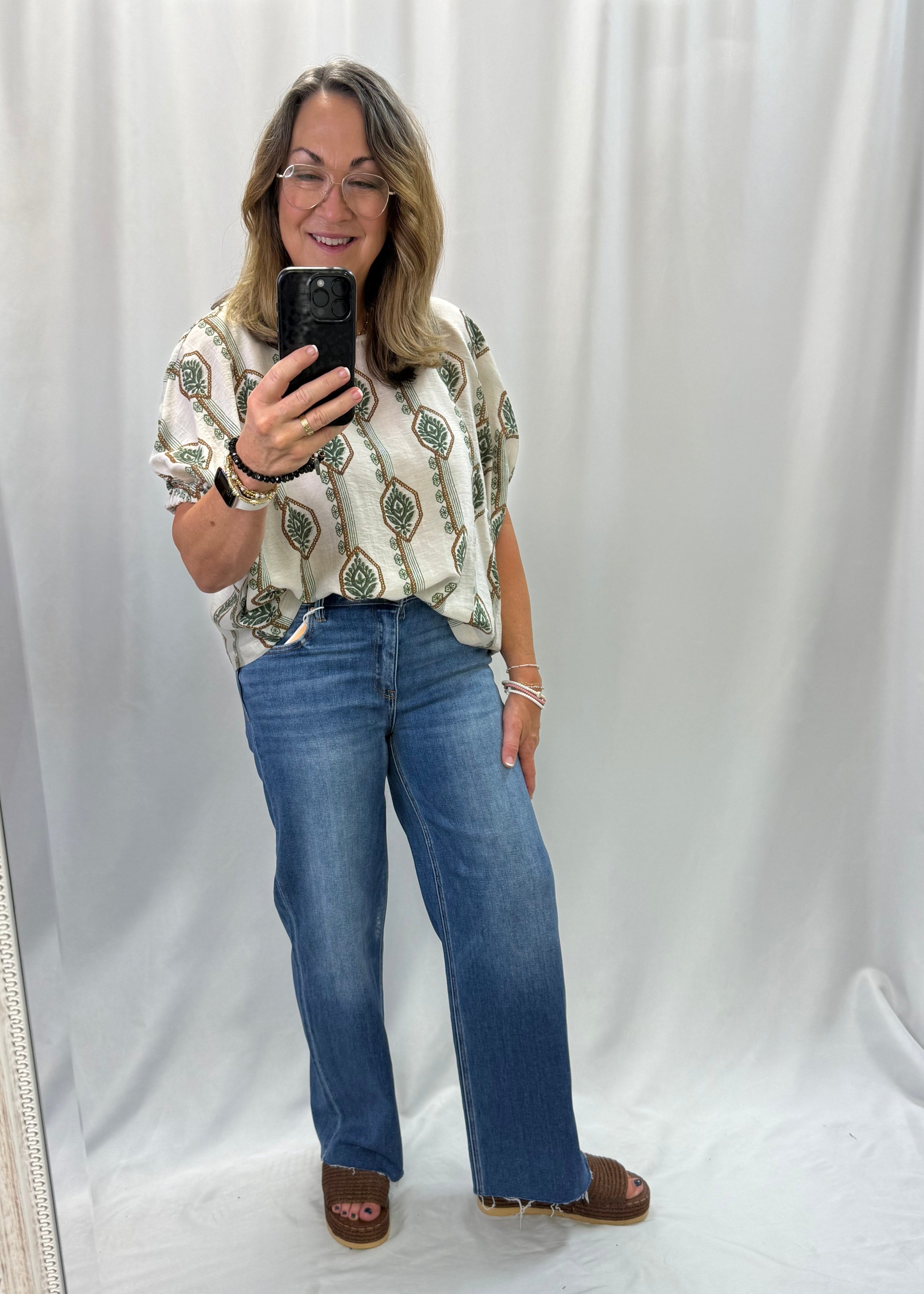 TC MR Crop Straight Jeans