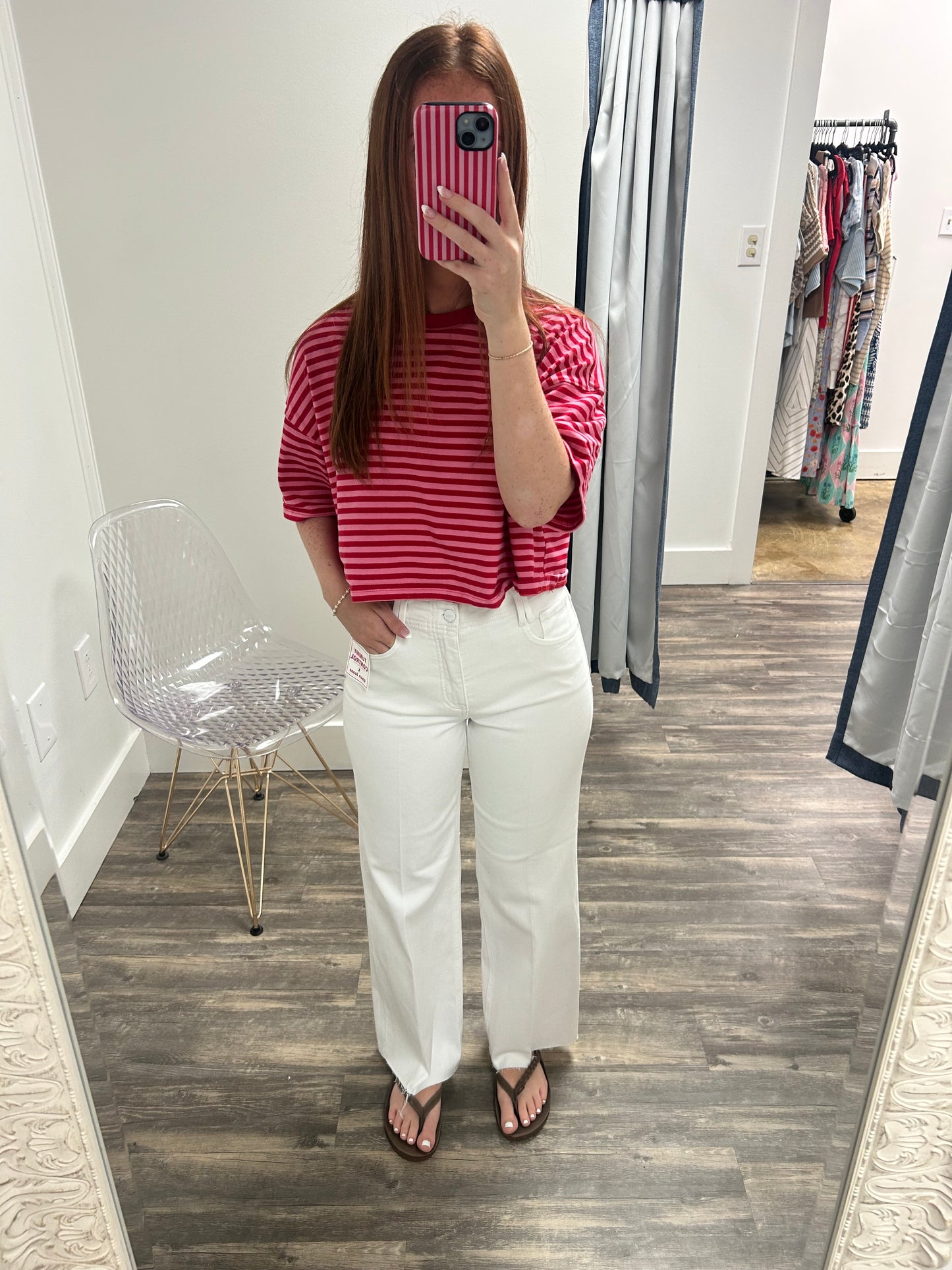 TC HR Ankle Wide Jeans