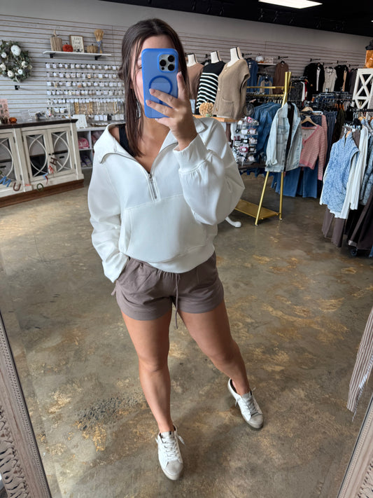 Scuba Elastic Waistband Shorts