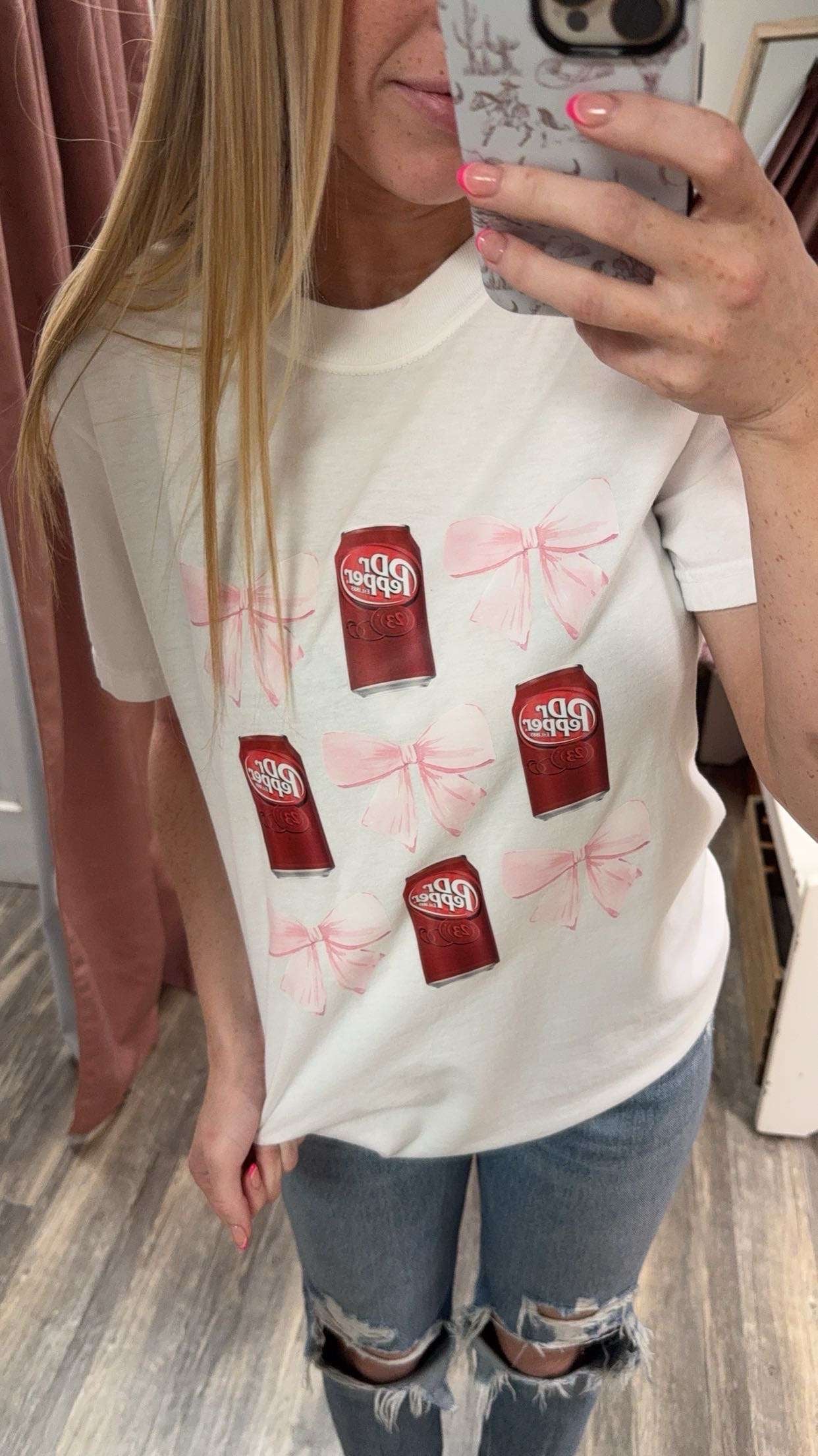 Dr Pepper Bow Tee