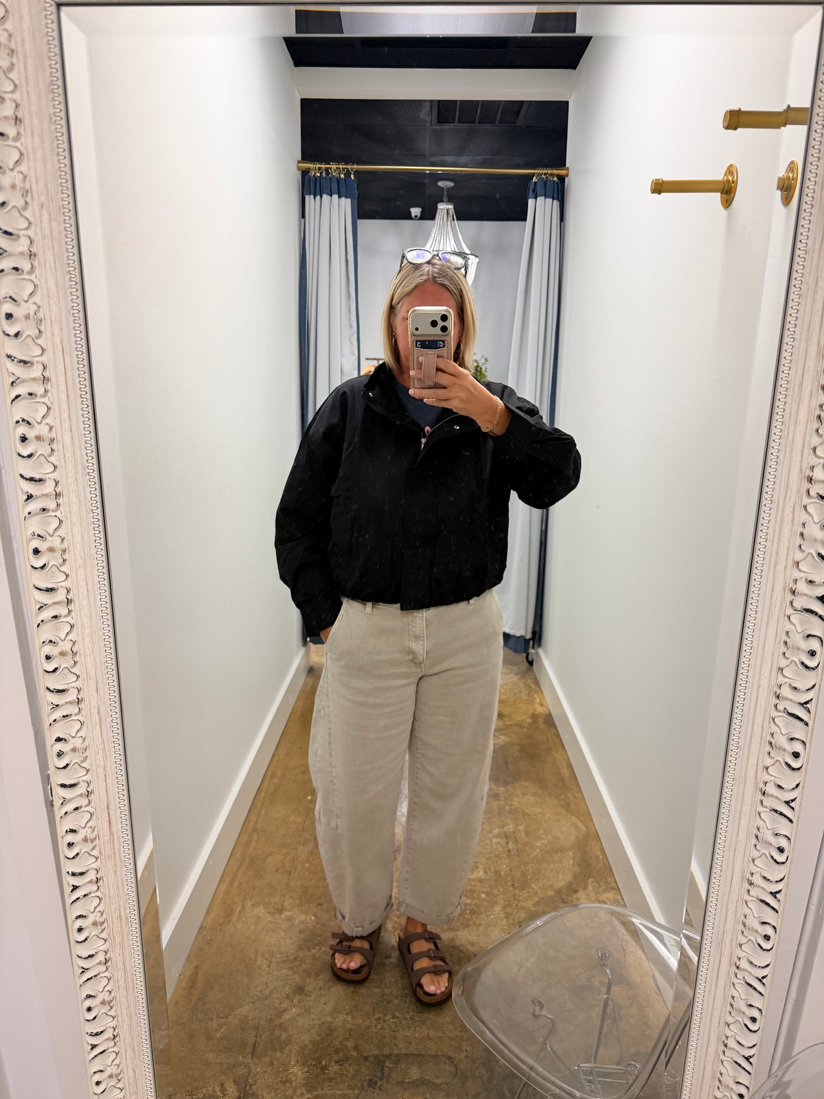 Zip-up Mock Neck Jacket