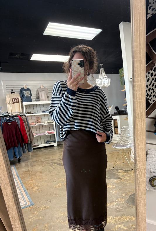 Back Button Detail Sweater