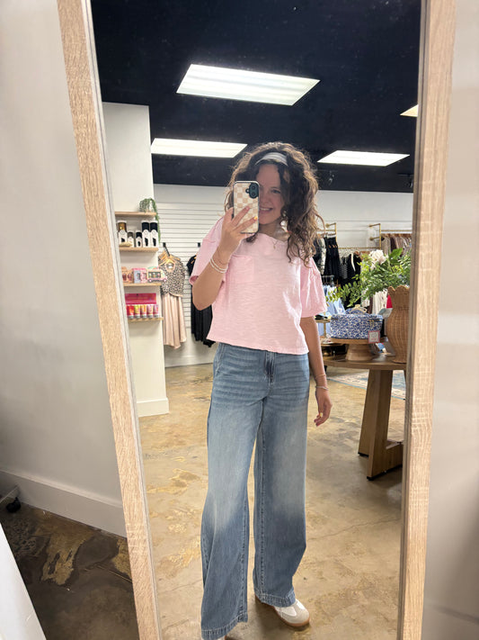 Raw Edge Rebel Crop Top
