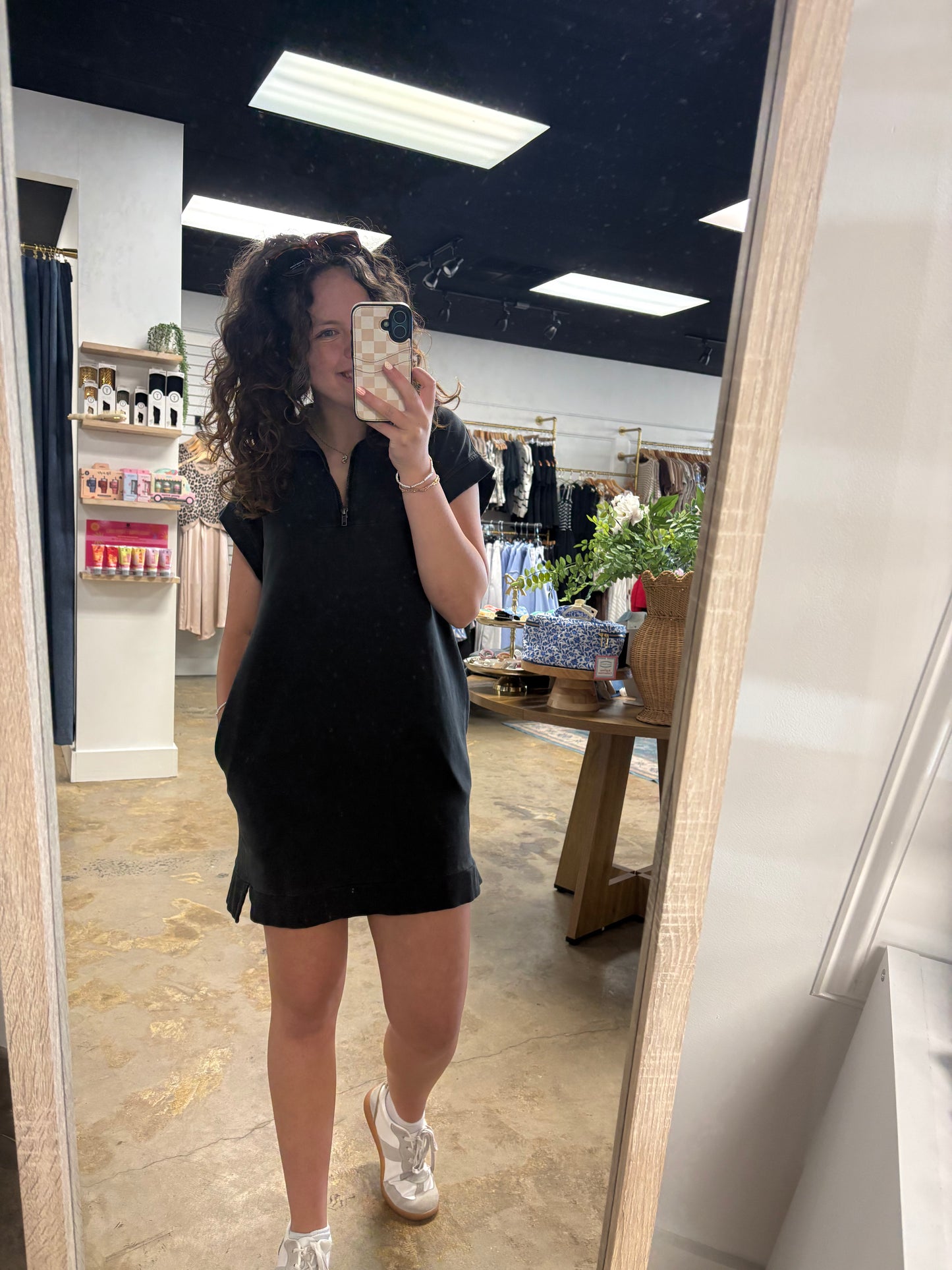 On The Go Half Zip Dress