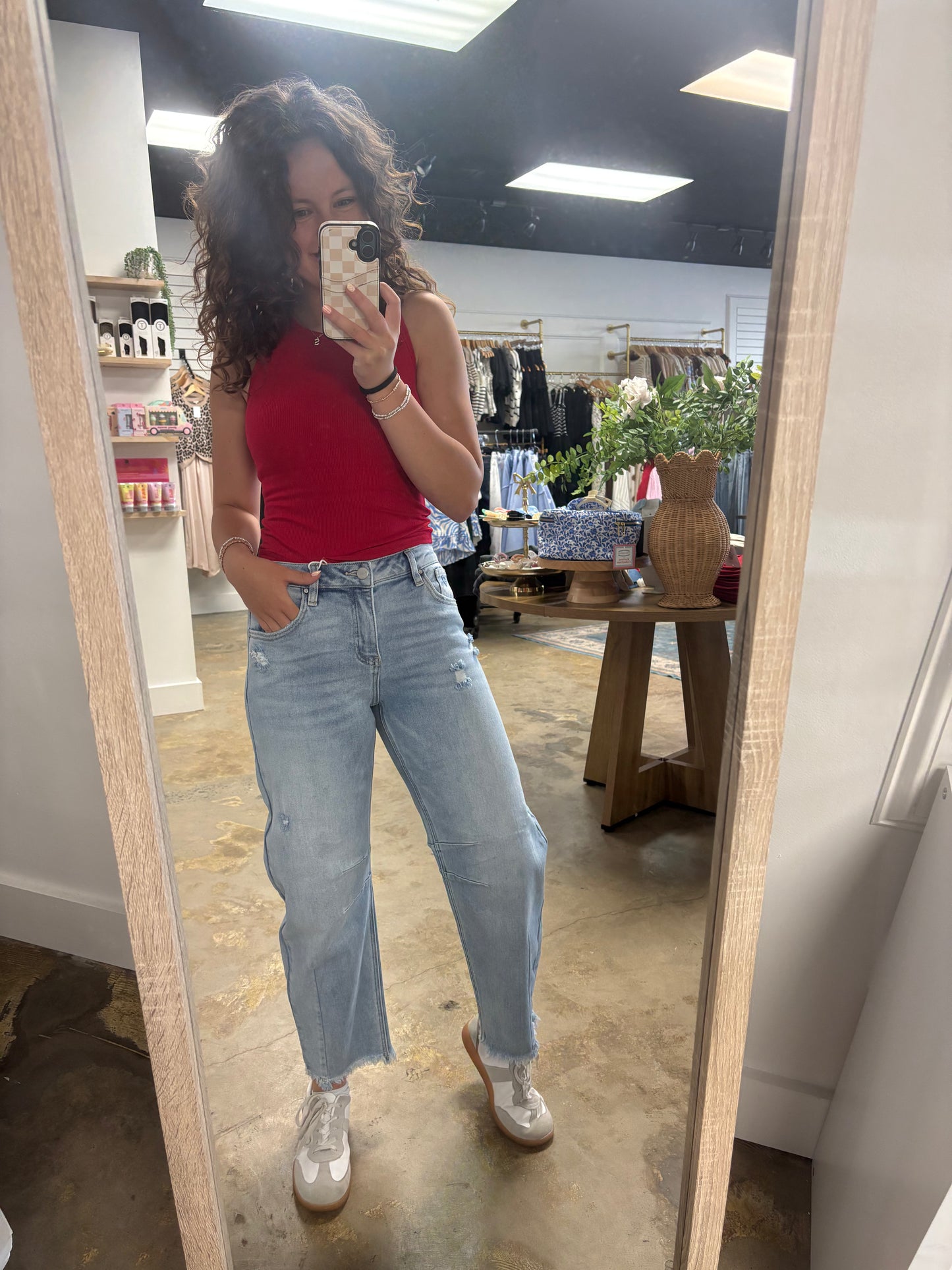 Slouch Crop Barrel Denim