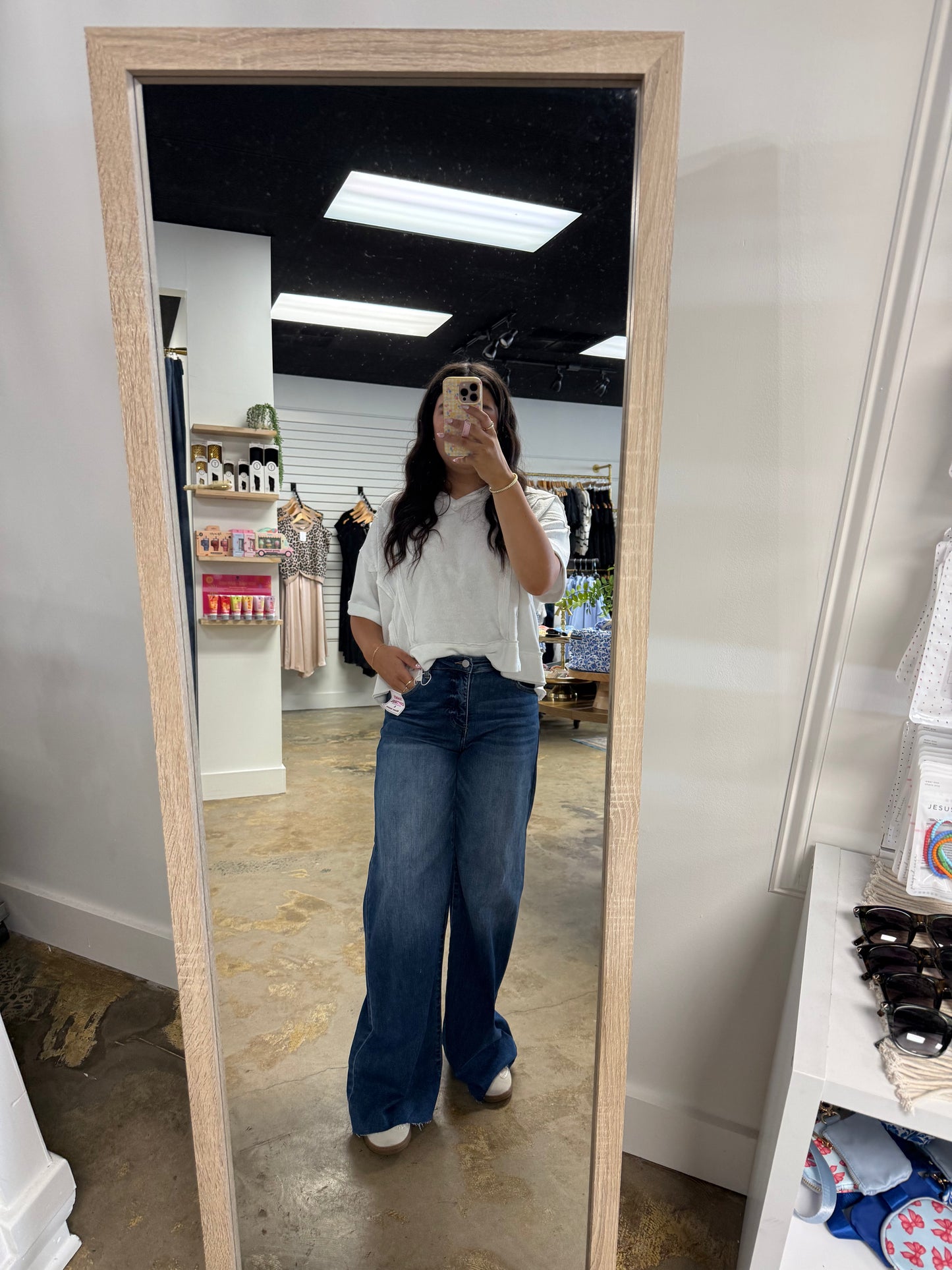 TC HR Ankle Palazzo Jeans