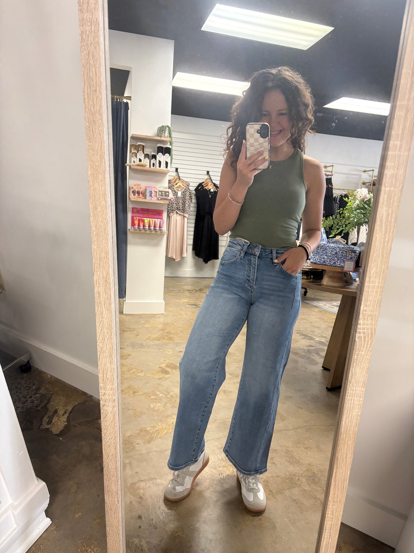 Slouchy Crop Wide Jeans