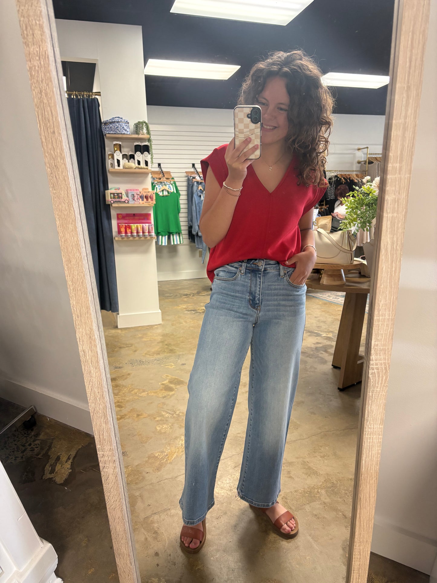 Claudia Ankle Wide Jeans