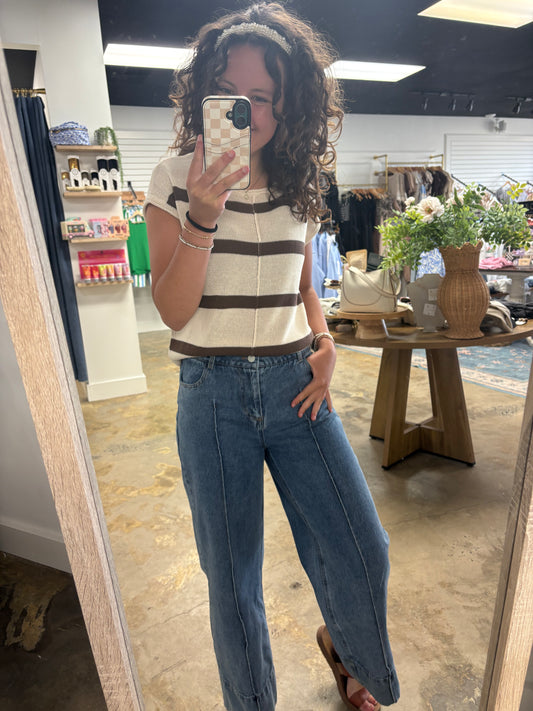 Oatmeal Coast Stripe Sweater