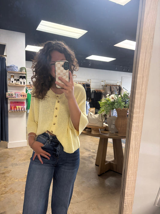 Boxy Button Cardigan