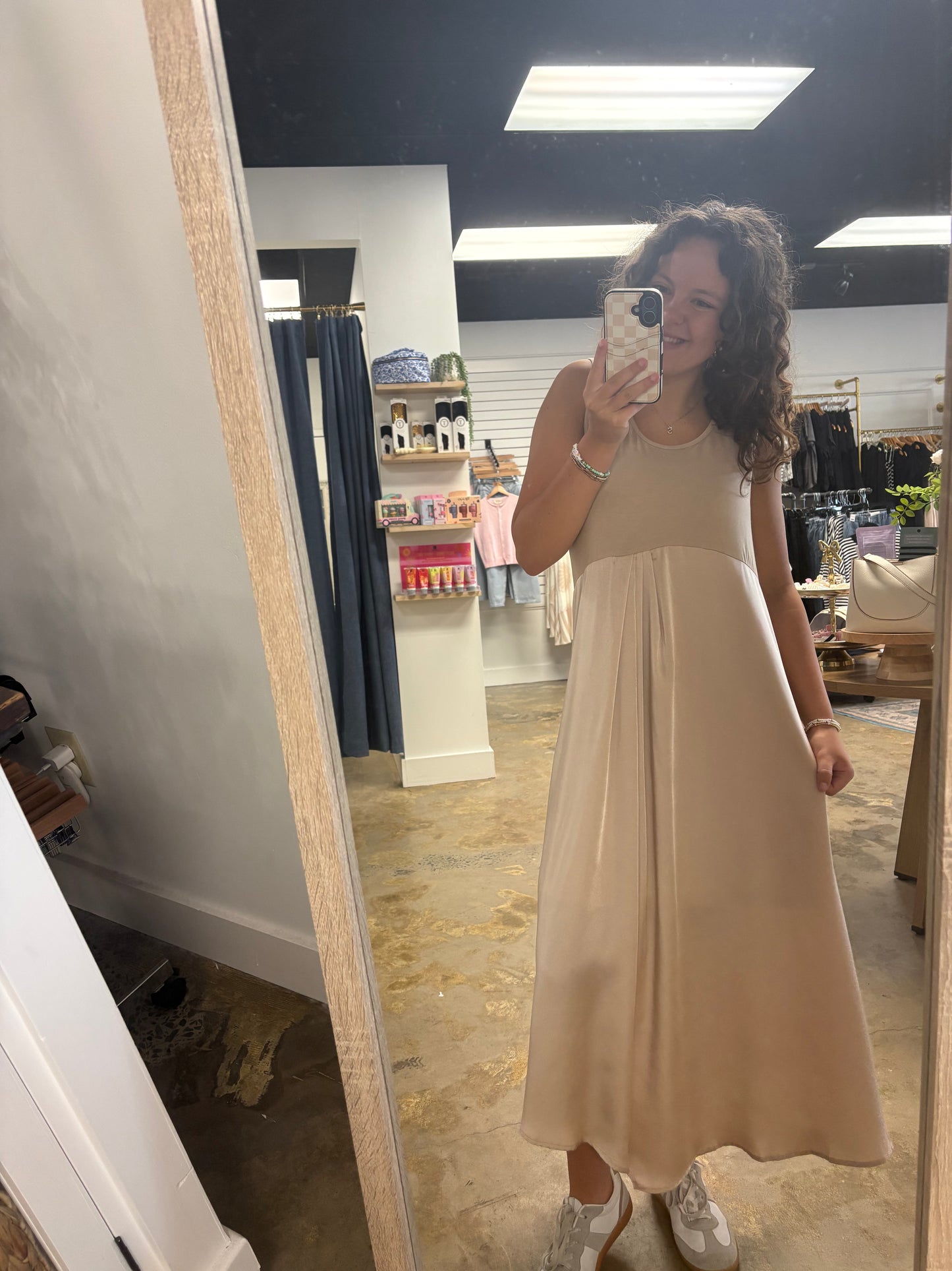 Effortless Edge Midi Dress