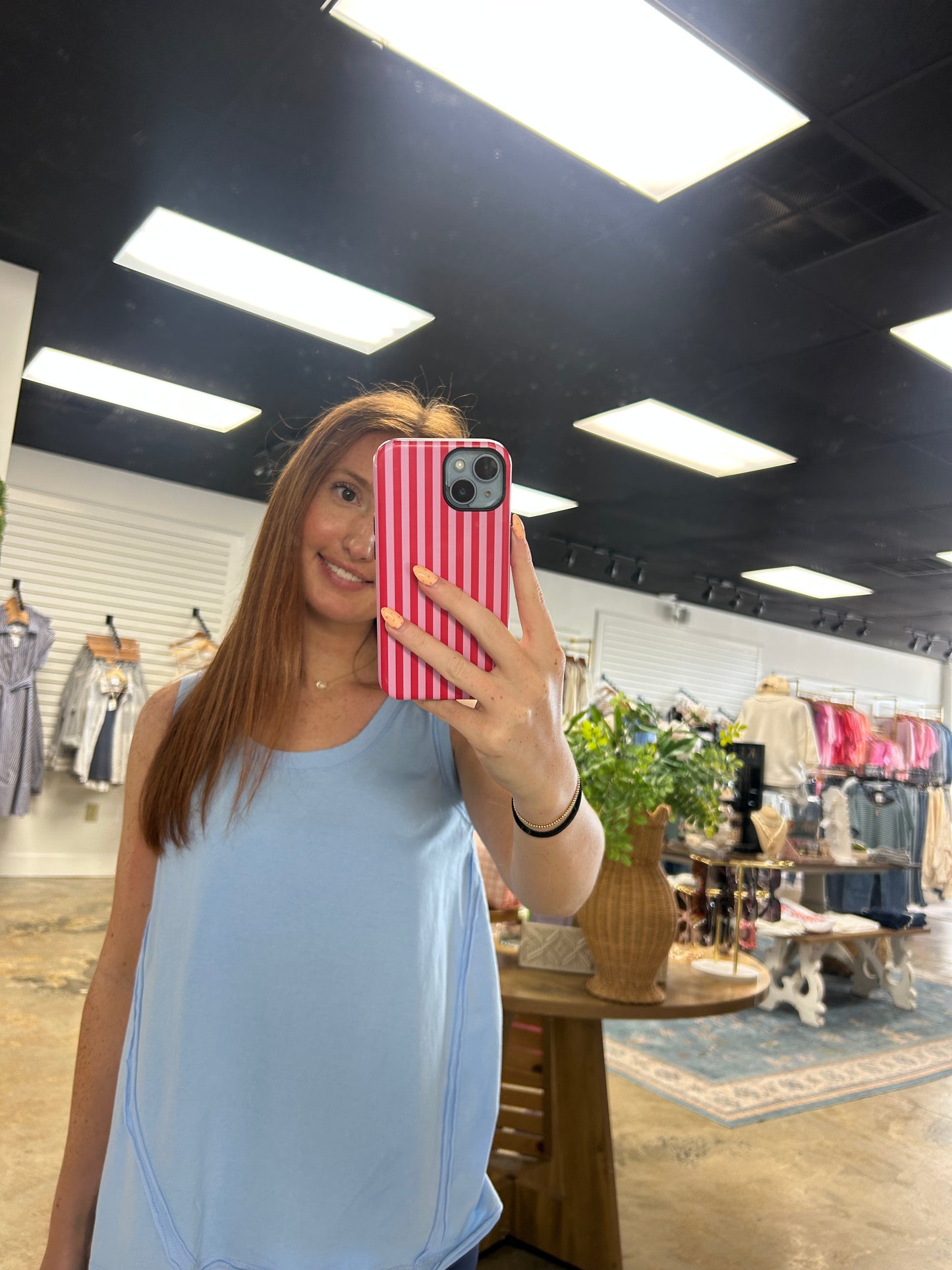 Classic Soft Cotton Raw Edge Top