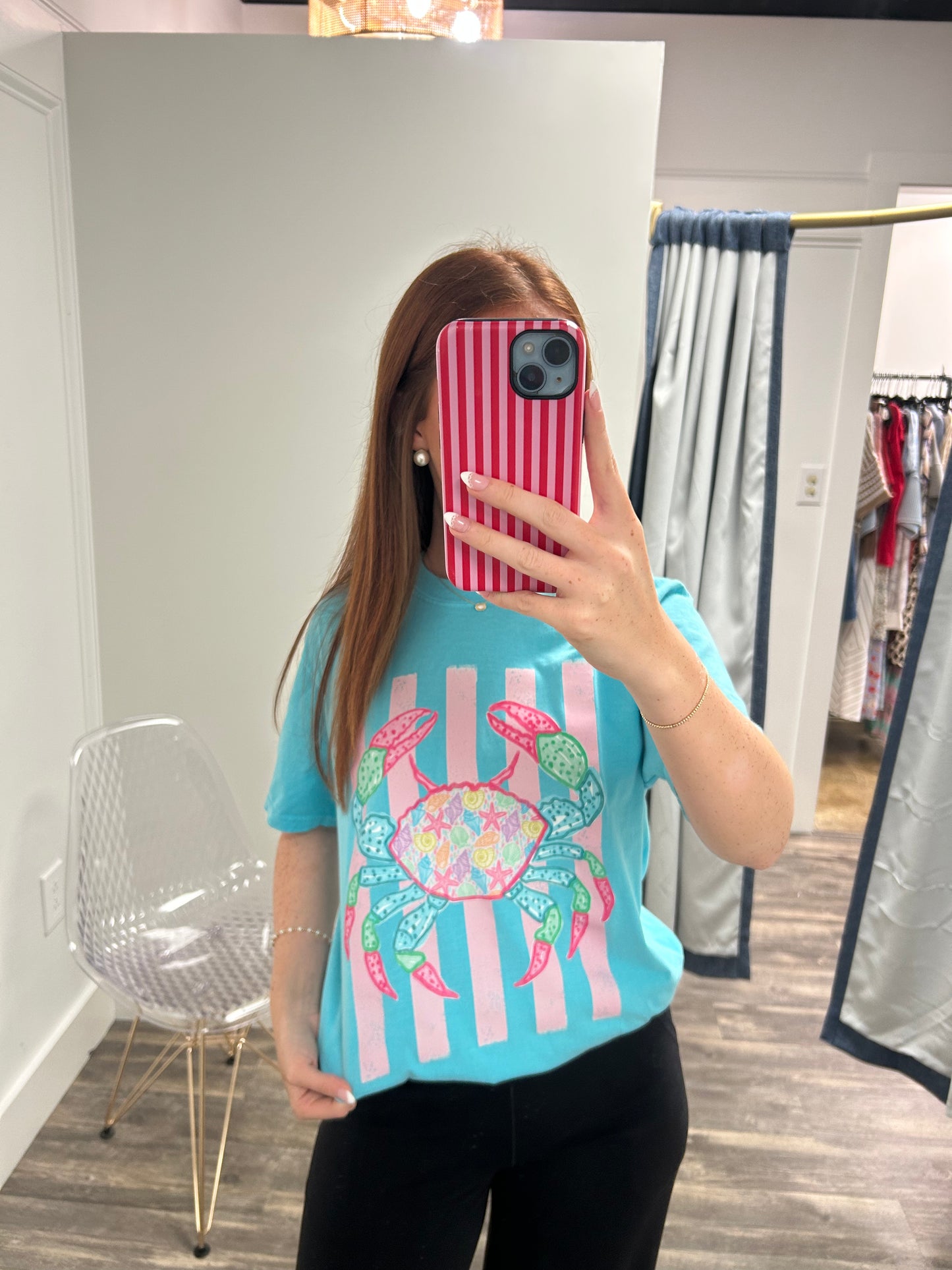 Salty Days Crab Graphic Tee