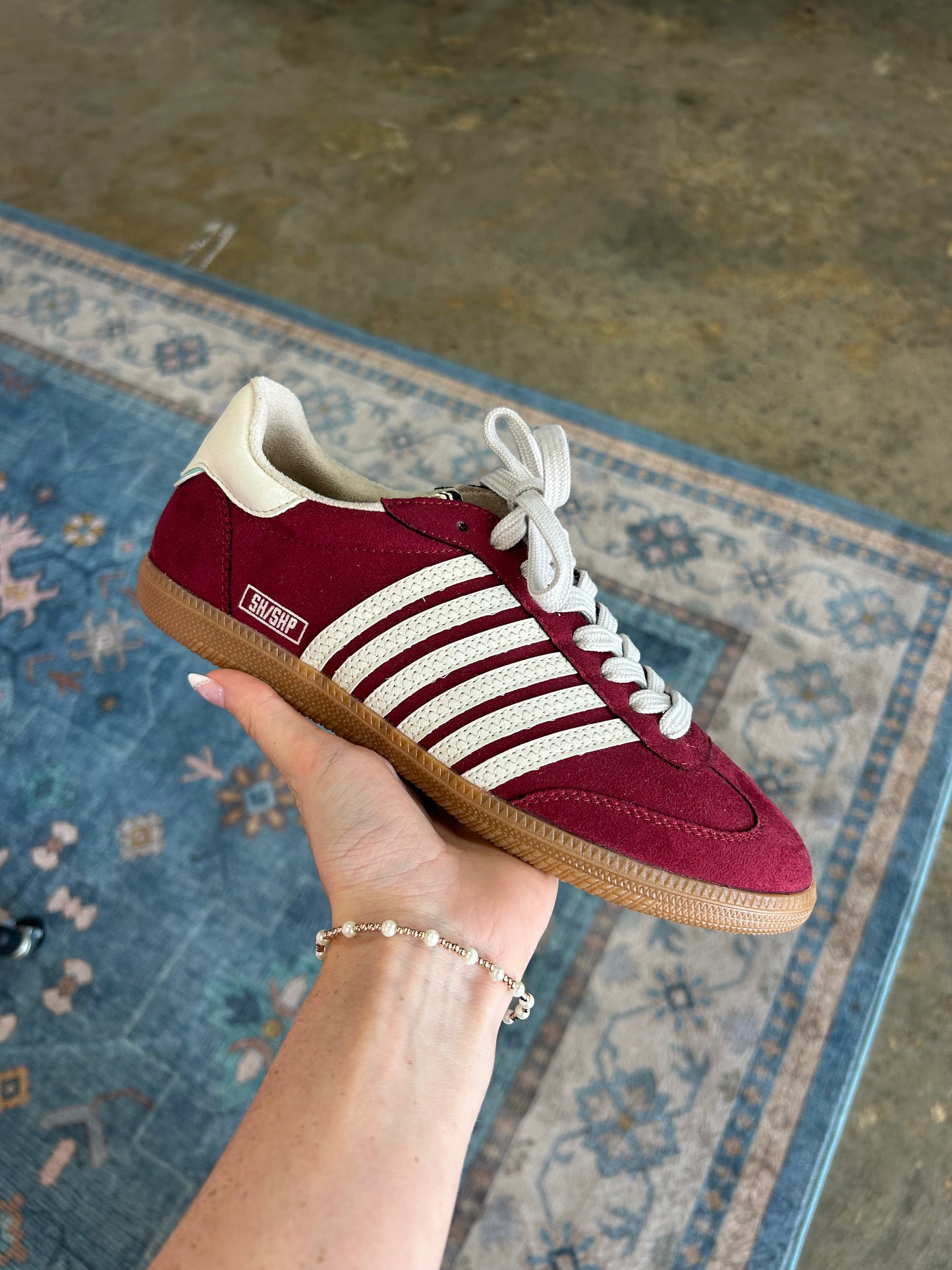 Striped Suede Sneakers