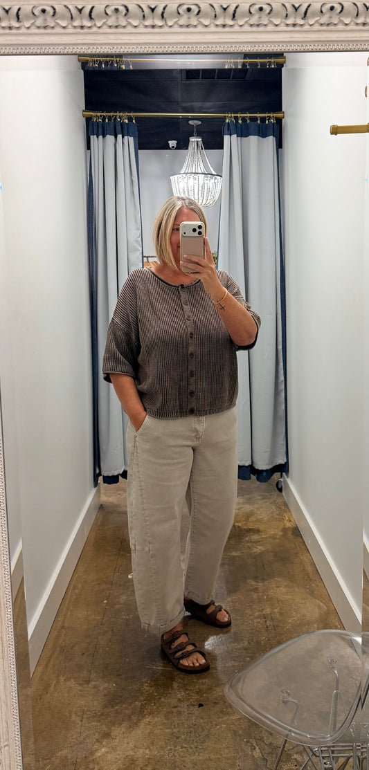Rolled Edge Cardigan