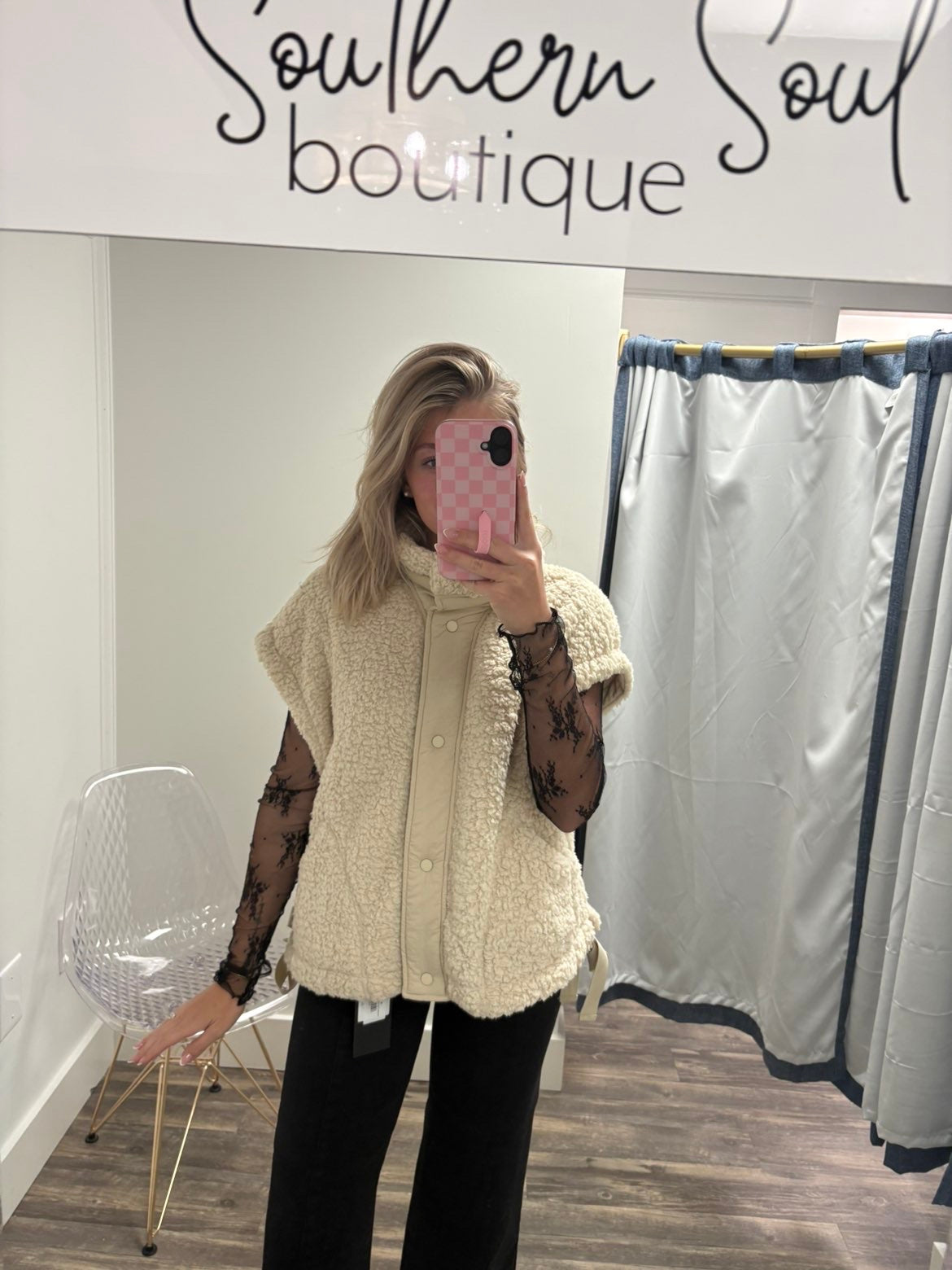 Oversized Faux Fur Vest