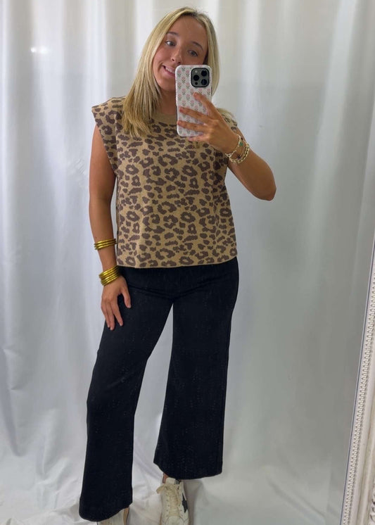 Leopard Sleeveless Sweater