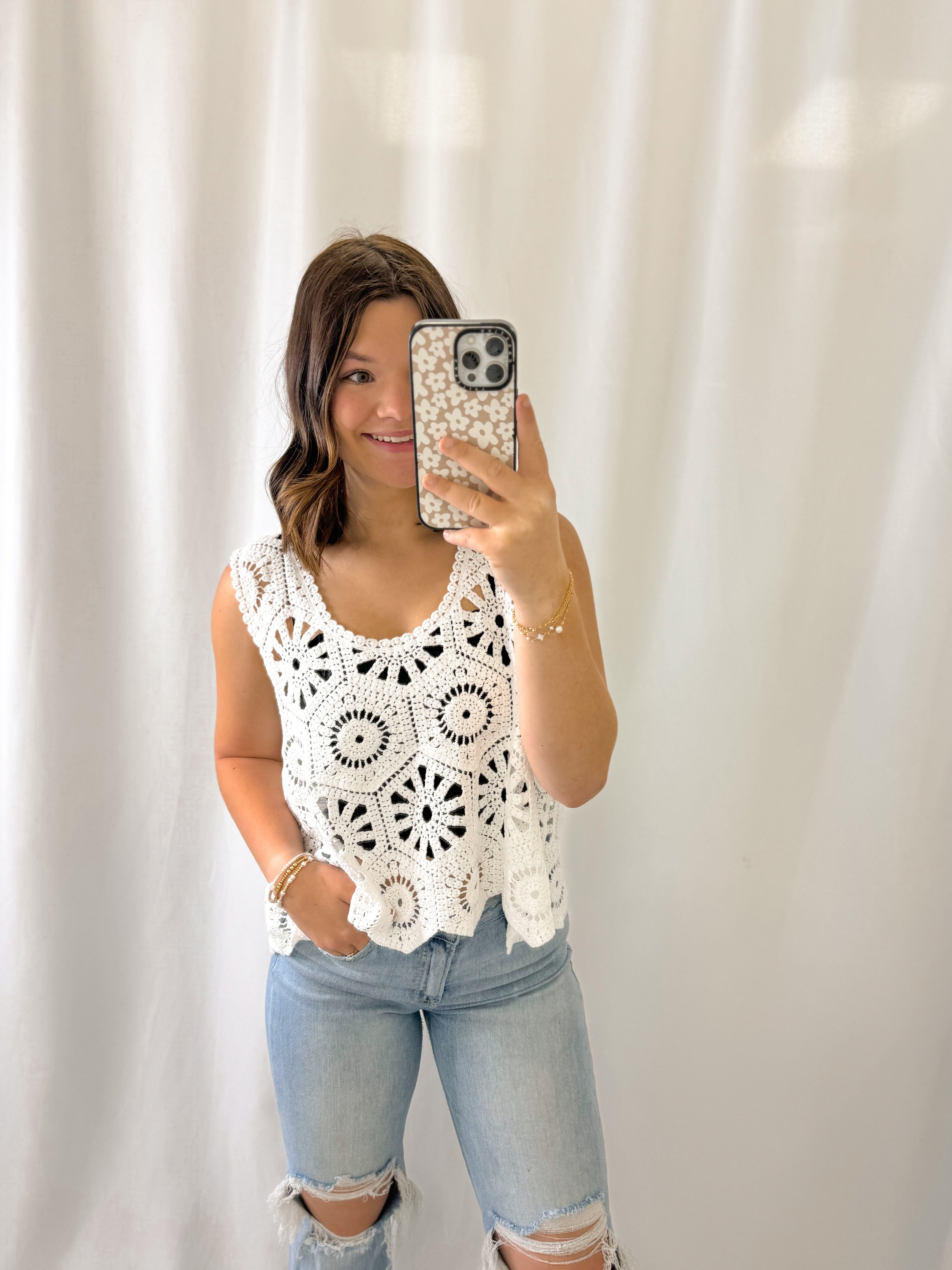 Casual Crochet Tank Top