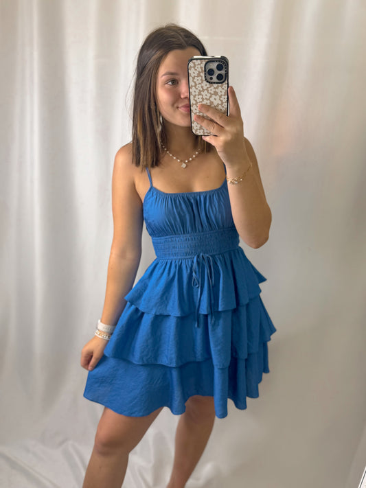 Ruffle Tiered Mini Dress
