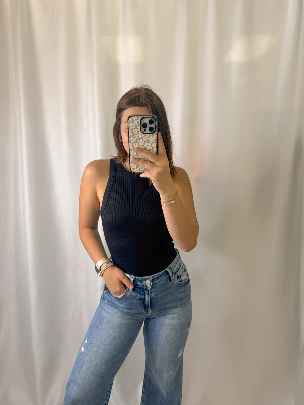 Seamless Ribbed Crop Tank Top