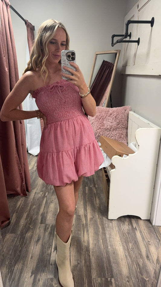 Bubble Hem Romper