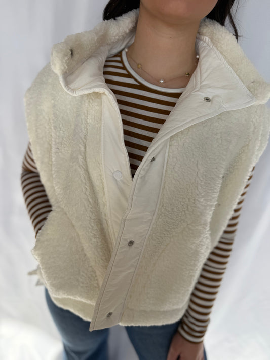 Striped Crew Neck Fitted Long Sleeve Top