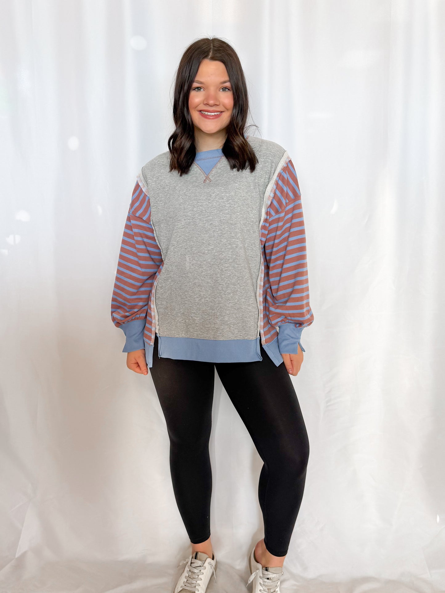 Oversized Striped Top