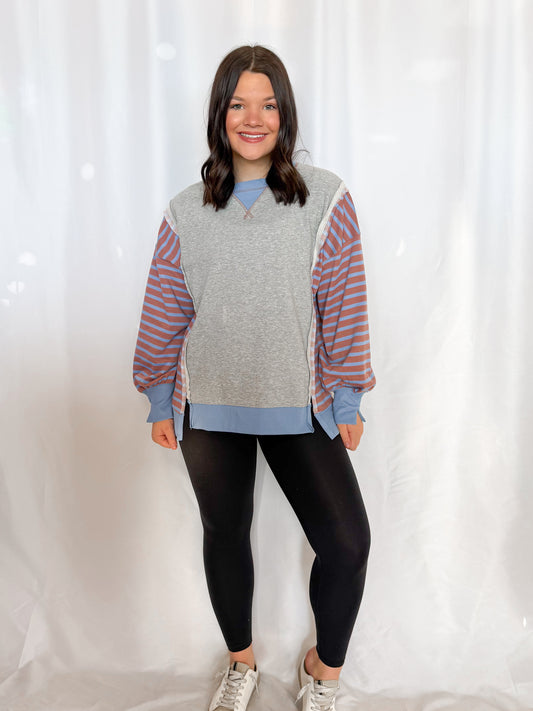 Oversized Striped Top